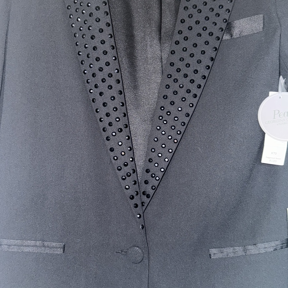 BRAND NEW WOMENS BLAZER BLACK SIZE 6 - Picture 3 of 10